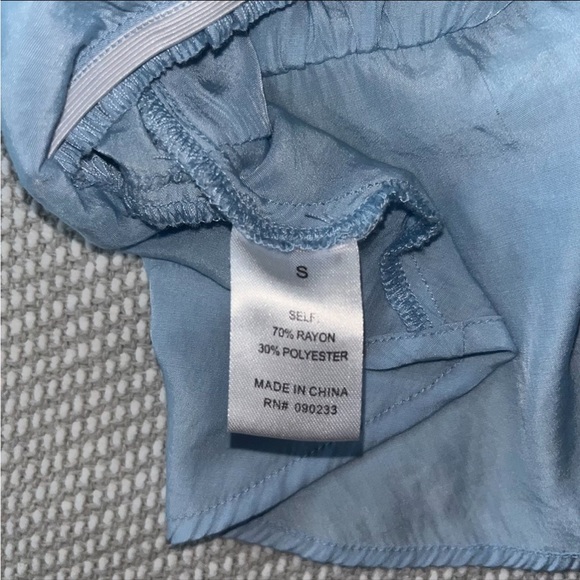 Pacsun L.A. hearts blue open front flowy crop top - Picture 6 of 6